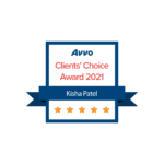 Kisha Patel Avvo Client Choice Award